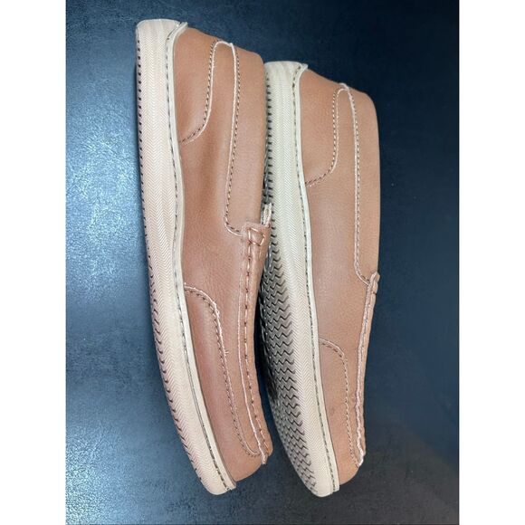 My Pillow Slippers Men’s 10 Leather Moccasins Memory Foam Chestnut Brown - Picture 10 of 10